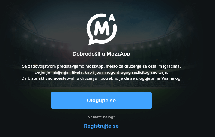 Информације за клађење MozzApp