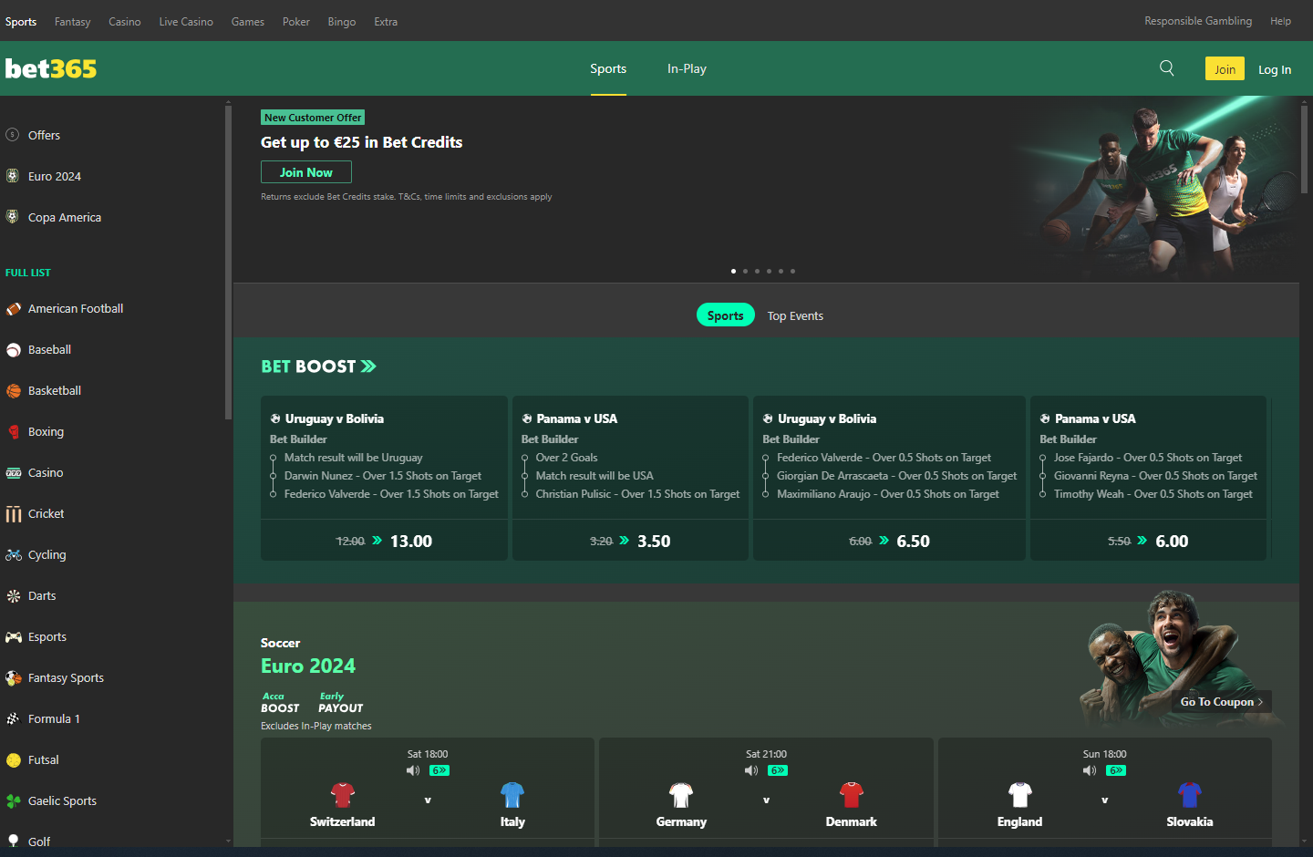 bet365 почетна