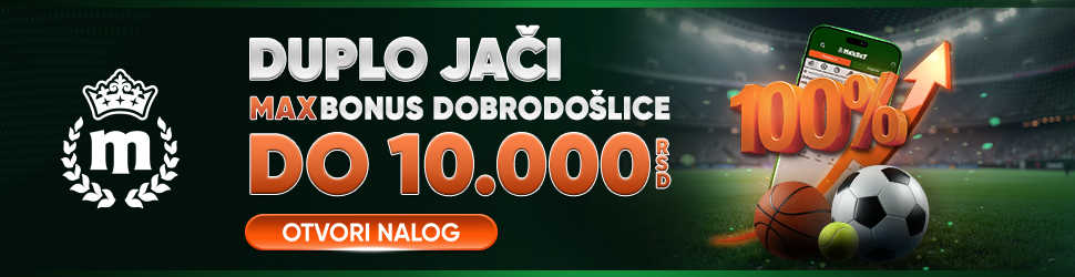 maxbet бонус добредошлице