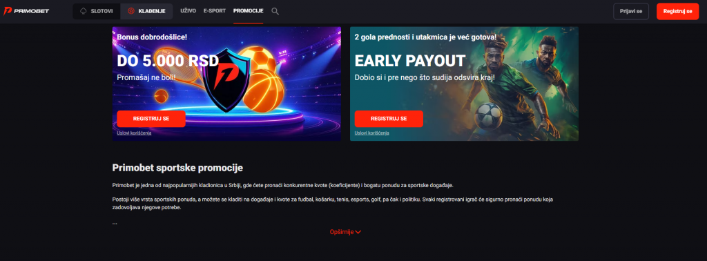 primobet кладионица промоције